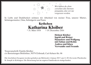 Anzeige von Katharina Kloiber von  Schlossbote/Werbekurier  Werbepost 