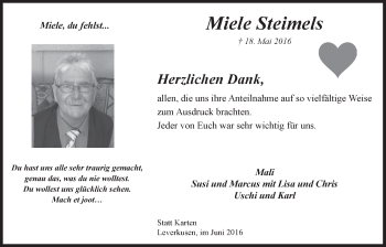 Anzeige von Miele Steimels von  Lokale Informationen 