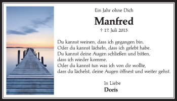 Anzeige von Manfred  von  Werbepost 