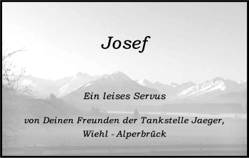 Anzeige von Josef  von Kölner Stadt-Anzeiger / Kölnische Rundschau / Express