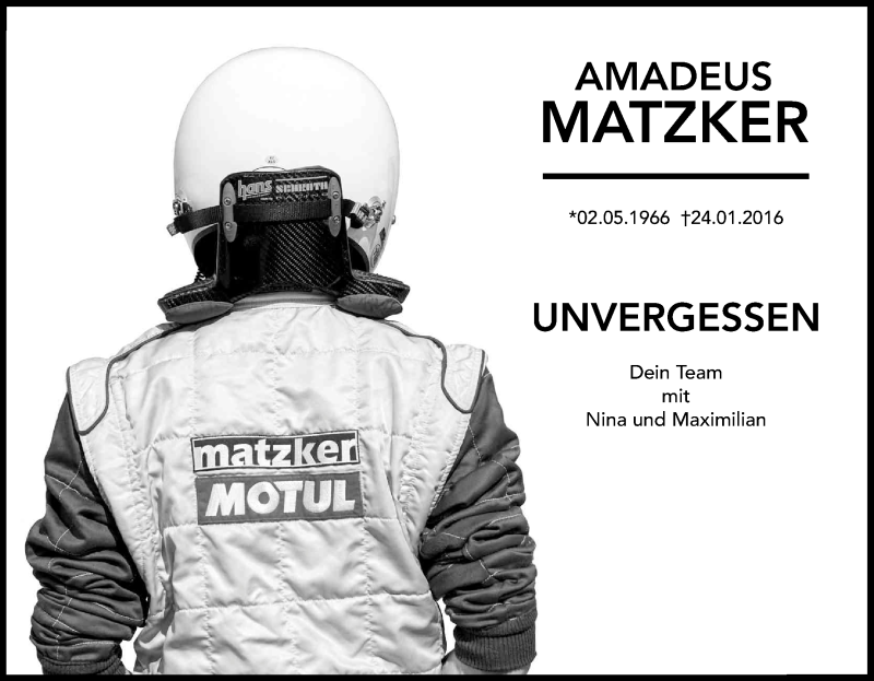 Traueranzeige für Amadeus Matzker vom 24.01.2017 aus Kölner Stadt-Anzeiger / Kölnische Rundschau / Express
