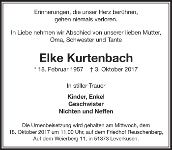 Anzeige von Elke Kurtenbach von  Lokale Informationen 