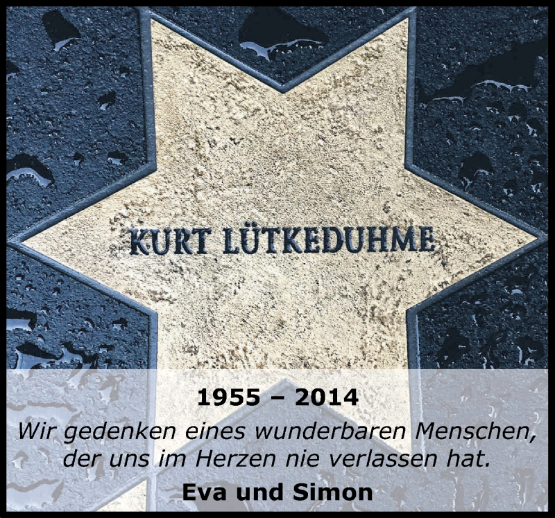  Traueranzeige für Kurt Lütkeduhme vom 11.11.2017 aus Kölner Stadt-Anzeiger / Kölnische Rundschau / Express