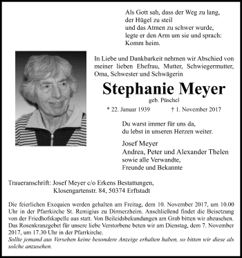 Anzeige von Stephanie Meyer von Kölner Stadt-Anzeiger / Kölnische Rundschau / Express