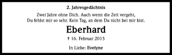 Anzeige von Eberhard Simon von Kölner Stadt-Anzeiger / Kölnische Rundschau / Express