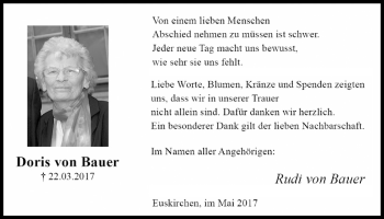 Anzeige von Doris von Bauer von  Blickpunkt Euskirchen 