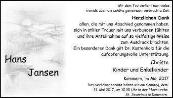 Anzeige von Hans Jansen von  Blickpunkt Euskirchen 