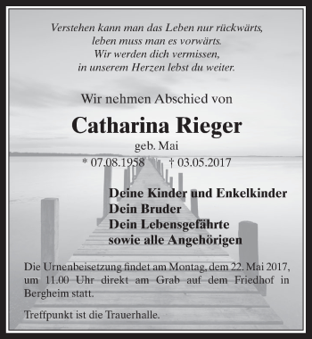Anzeige von Catharina Rieger von  Werbepost 
