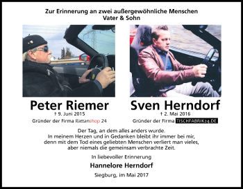 Anzeige von Peter und Sven  von Kölner Stadt-Anzeiger / Kölnische Rundschau / Express
