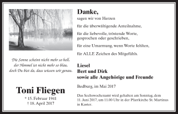 Anzeige von Toni Fliegen von  Werbepost 