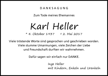 Anzeige von Karl Heller von Kölner Stadt-Anzeiger / Kölnische Rundschau / Express
