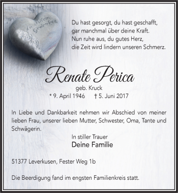 Anzeige von Renate Perica von  Lokale Informationen 