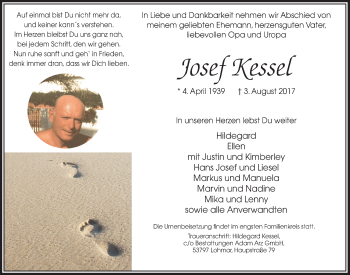 Anzeige von Josef Kessel von  Extra Blatt 