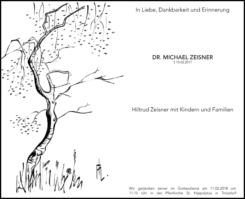  Traueranzeige für Michael Zeisner vom 27.01.2018 aus Kölner Stadt-Anzeiger / Kölnische Rundschau / Express