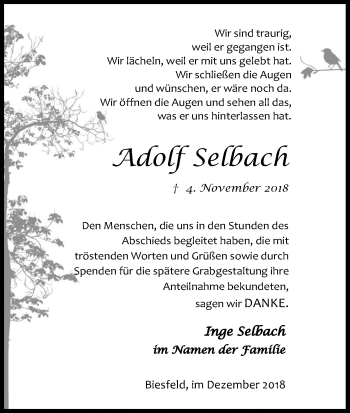 Anzeige von Adolf Sethach von Kölner Stadt-Anzeiger / Kölnische Rundschau / Express
