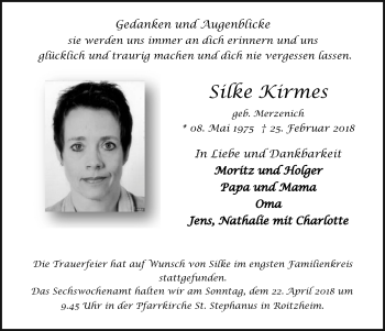 Anzeige von Silke Kirmes von  Blickpunkt Euskirchen 