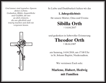 Anzeige von Theodor Orth von  Werbepost 