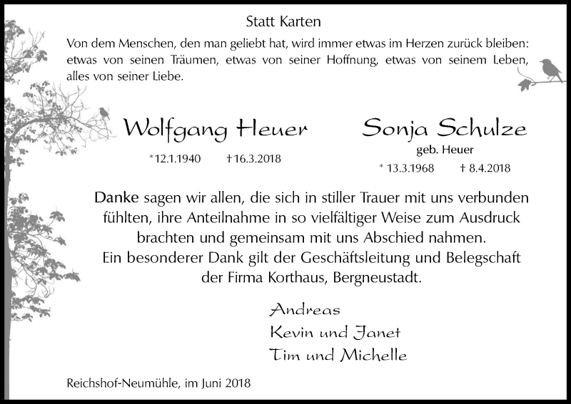  Traueranzeige für Wolfgang Heuer vom 30.06.2018 aus Kölner Stadt-Anzeiger / Kölnische Rundschau / Express