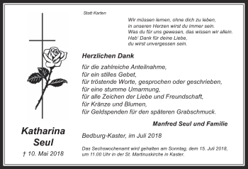 Anzeige von Katharina Seul von  Werbepost 