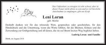 Anzeige von Leni Loran von  Wochenende 