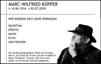 Anzeige von Marc-Wilfried Küpper von GS