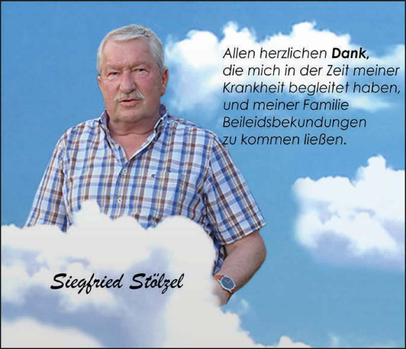  Traueranzeige für Siegfried Stölzel vom 29.08.2018 aus  Anzeigen Echo 