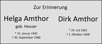 Anzeige von Dirk Amthor von Kölner Stadt-Anzeiger / Kölnische Rundschau / Express