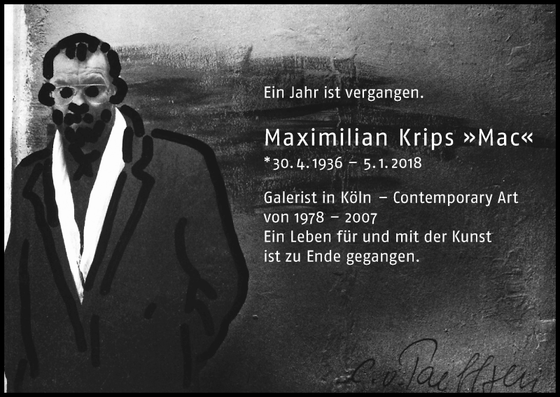  Traueranzeige für Maximilian Krips vom 12.01.2019 aus Kölner Stadt-Anzeiger / Kölnische Rundschau / Express