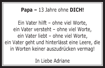Anzeige von Papa  von  Wochenende 