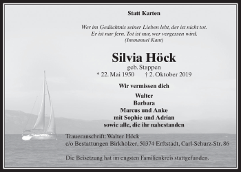 Anzeige von Silvia Höck von  Schlossbote/Werbekurier  Werbepost 