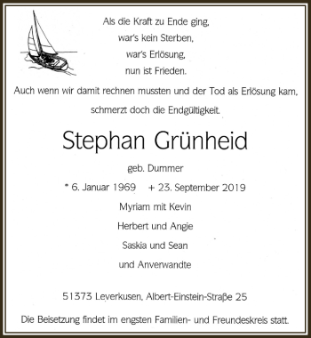 Anzeige von Stephan Grünheld von  Lokale Informationen 