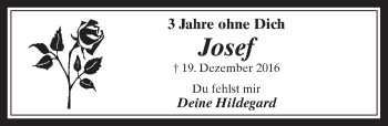 Anzeige von Josef  von  Werbepost 