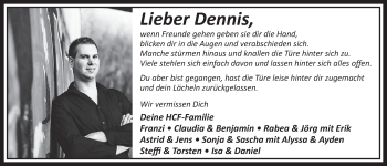 Anzeige von Dennis  von  Sonntags-Post 