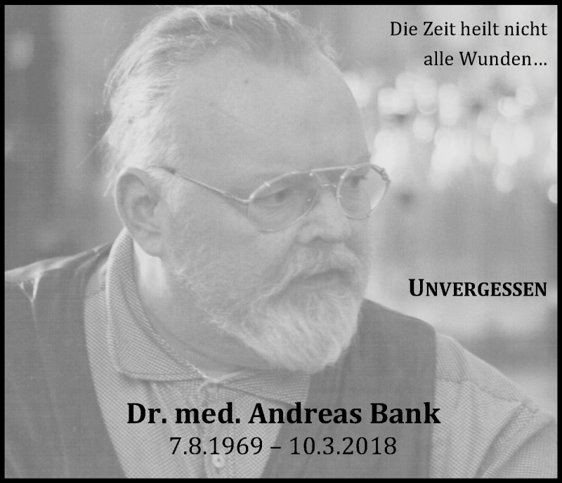  Traueranzeige für Andreas Bank vom 09.03.2019 aus Kölner Stadt-Anzeiger / Kölnische Rundschau / Express