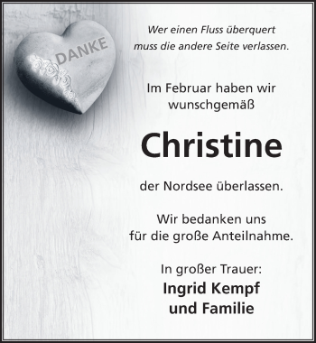 Anzeige von Christine  von  Rhein-Sieg-Wochenende 
