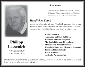 Anzeige von Philipp Lessenich von  Werbepost 
