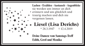 Anzeige von Lisa Derichs) von  Schlossbote/Werbekurier 