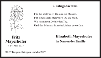 Anzeige von Elisabeth Mayerhofer von  Werbepost 