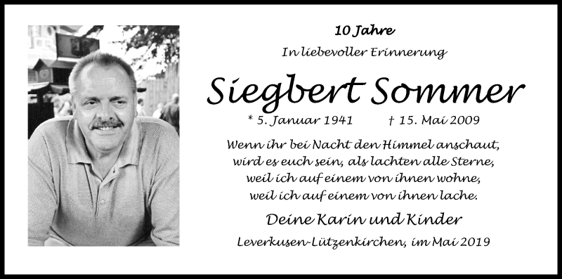  Traueranzeige für Siegbert Sommer vom 18.07.2023 aus Kölner Stadt-Anzeiger / Kölnische Rundschau / Express