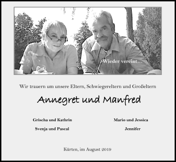 Anzeige von Annegret  von Kölner Stadt-Anzeiger / Kölnische Rundschau / Express