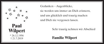 Anzeige von Paul Wilpert von  Werbepost 