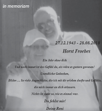 Anzeige von Horst Froebes von  Schlossbote/Werbekurier 