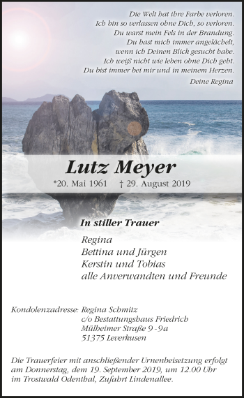 Anzeige von Lutz Meyer von  Lokale Informationen 
