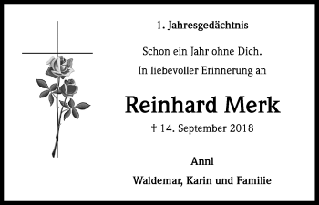 Anzeige von Reinhard Merk von Kölner Stadt-Anzeiger / Kölnische Rundschau / Express