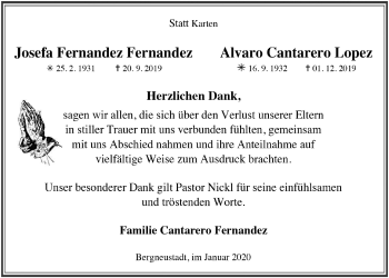 Anzeige von Alvaro Cantarero Fernandez von  Anzeigen Echo 