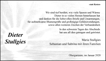 Anzeige von Dieter Stullgies von  Blickpunkt Euskirchen 