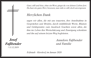 Anzeige von Josef Feßbender von  Werbepost 