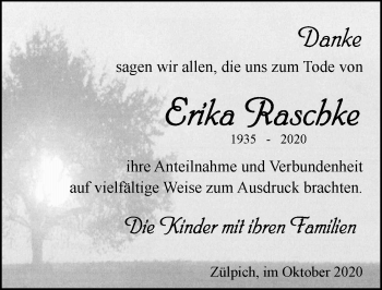 Anzeige von Erika Haschke von  Blickpunkt Euskirchen 