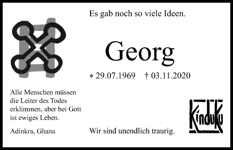  Traueranzeige für Georg Wißkirchen vom 11.11.2020 aus Kölner Stadt-Anzeiger / Kölnische Rundschau / Express