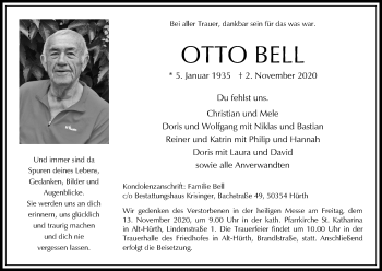 Anzeige von Otto Bell von Kölner Stadt-Anzeiger / Kölnische Rundschau / Express